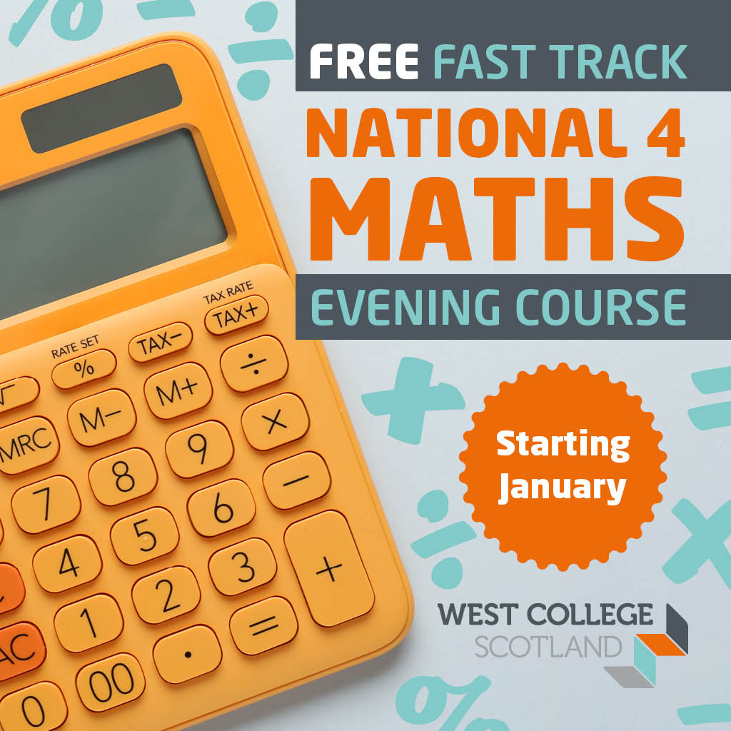 West - Our FREE evening National 4 Maths course is open now for ...