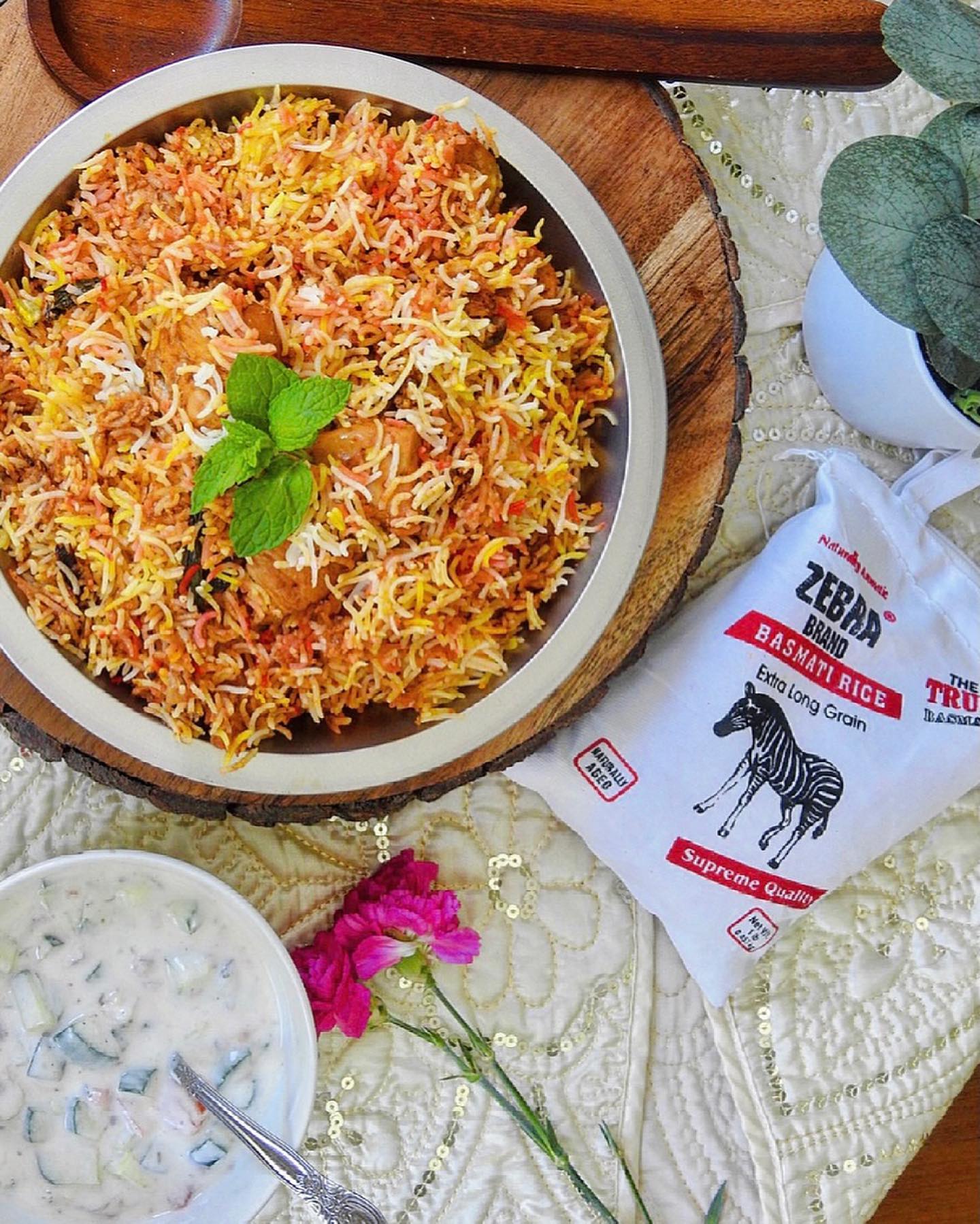 Zebra basmati rice