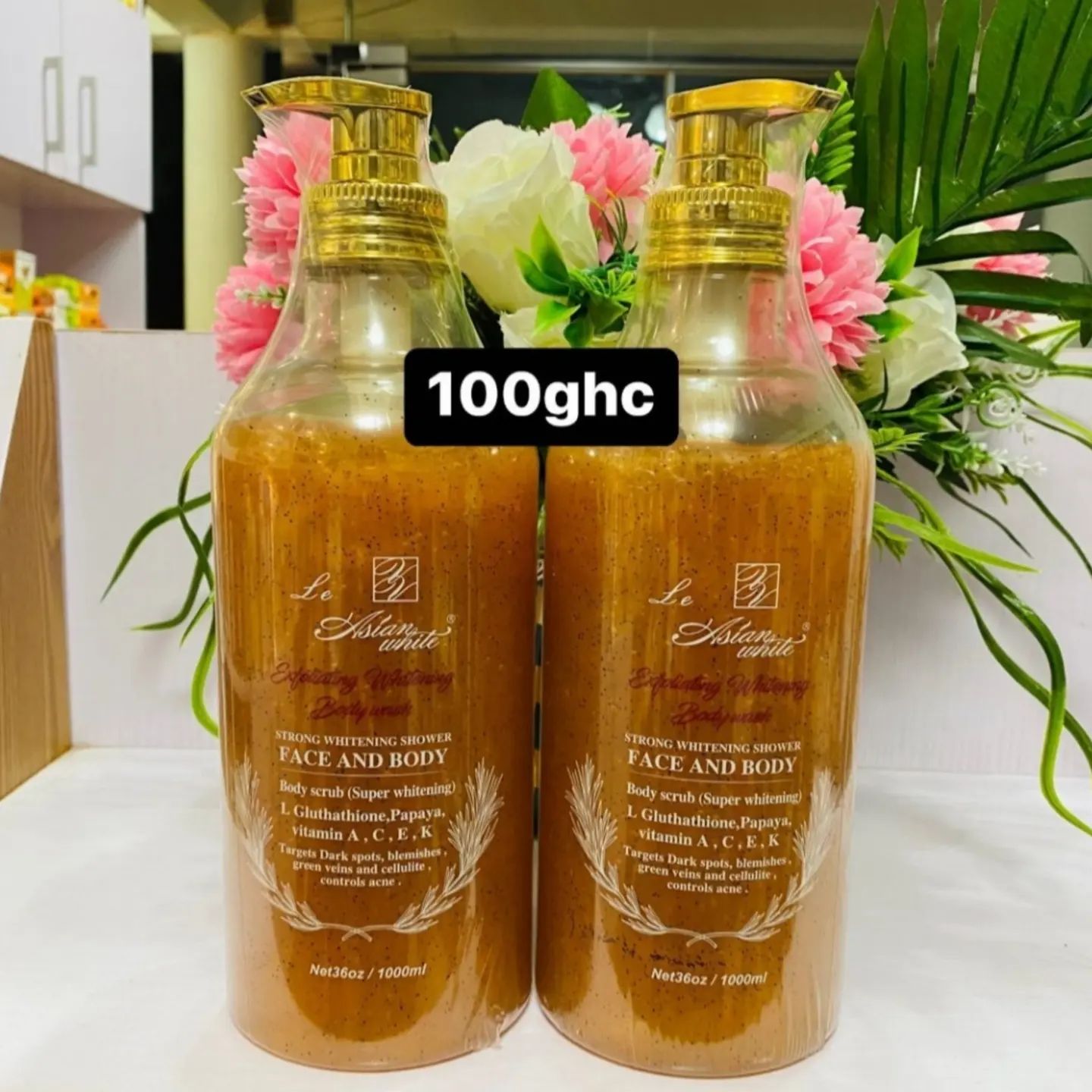 l glutathione whitening bath salt Le Asian White Exfoliating Body Wash, strong whitening shower face and body body scrub contains glutathione, Papaya, Vitamin A, C, E, K. It targets dark spots, blemishes, green veins and TLK117 (TER117) | GSTP1-1 Package Format_Prepacked cartridge Pumps:Yes