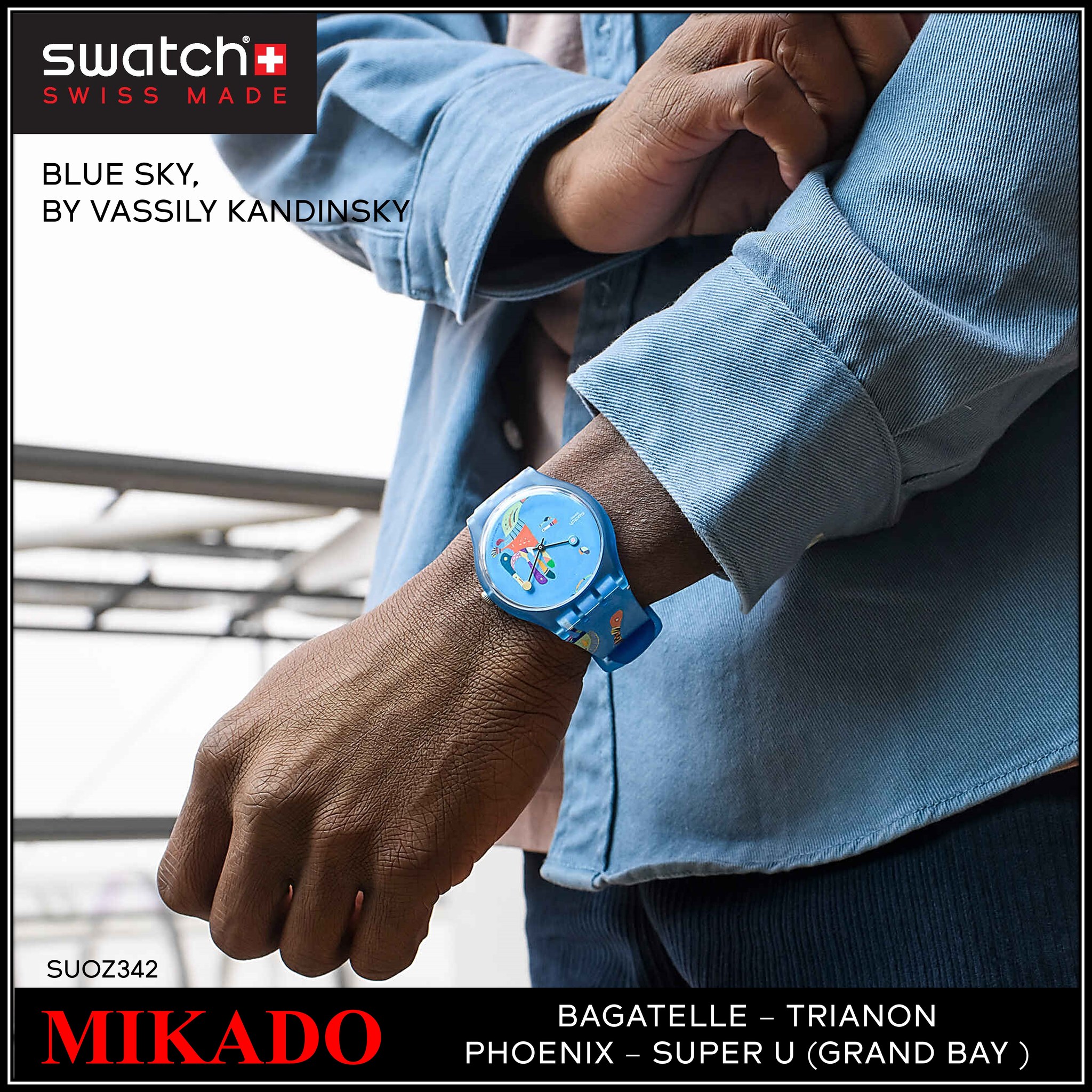 Mikado - Discover the BLUE SKY, by Vassily Kandinsky The SWATCH 