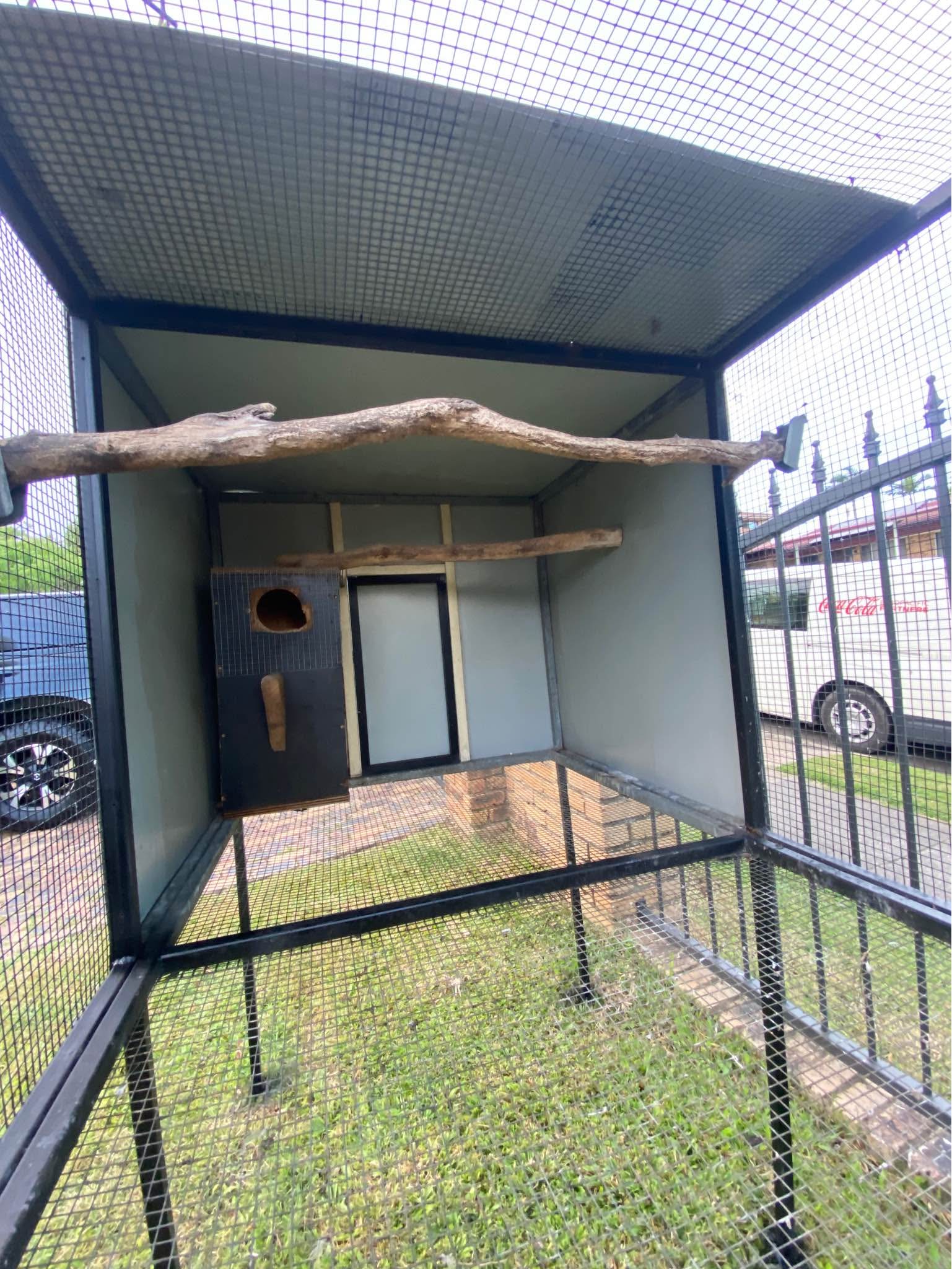 Image showcasing 3.3 metre Aviary suspended parrots. - Bird Perches & Playstands ...