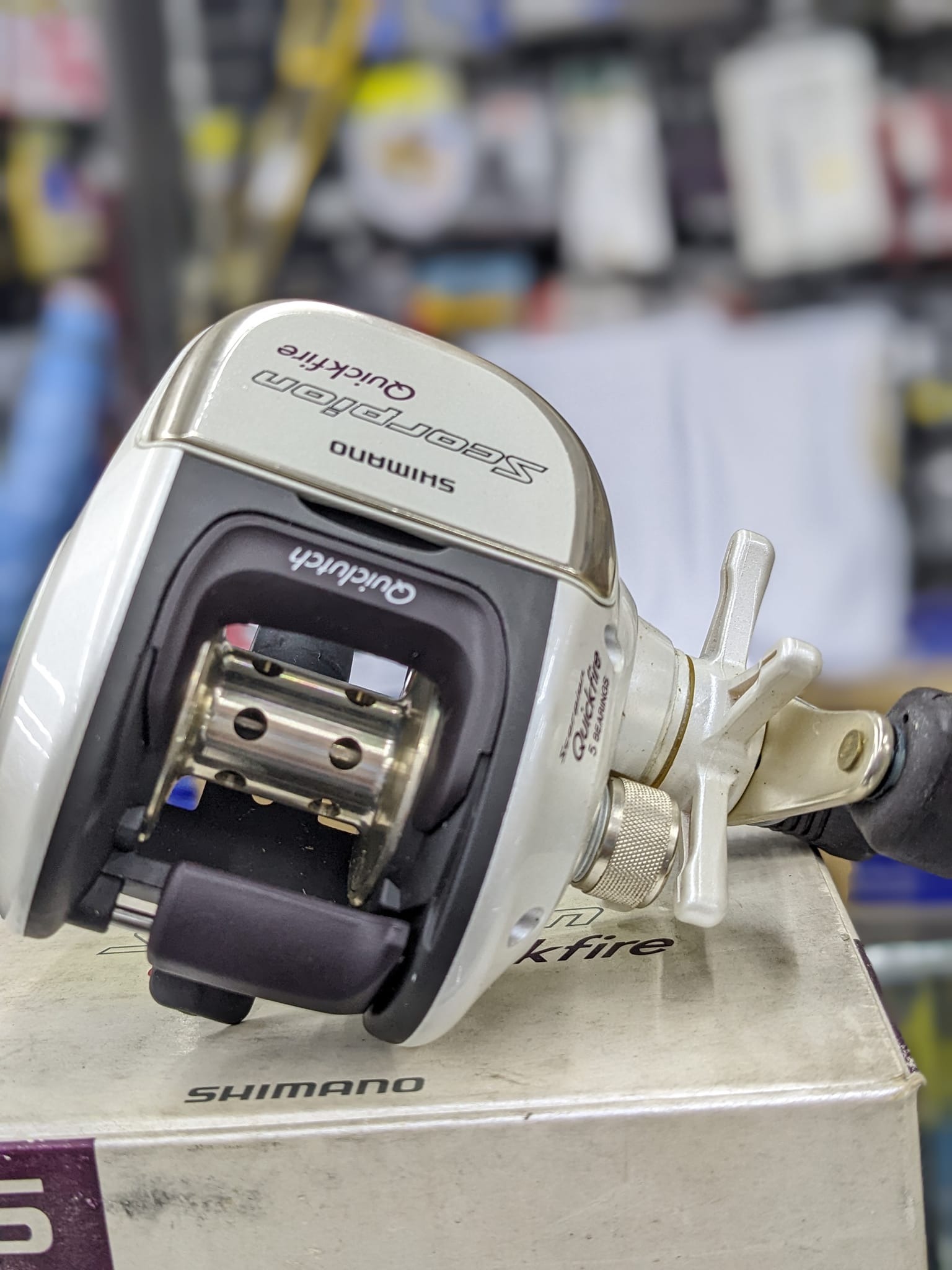 Legend reel Shimano scorpion quickfire thumbar. Nos