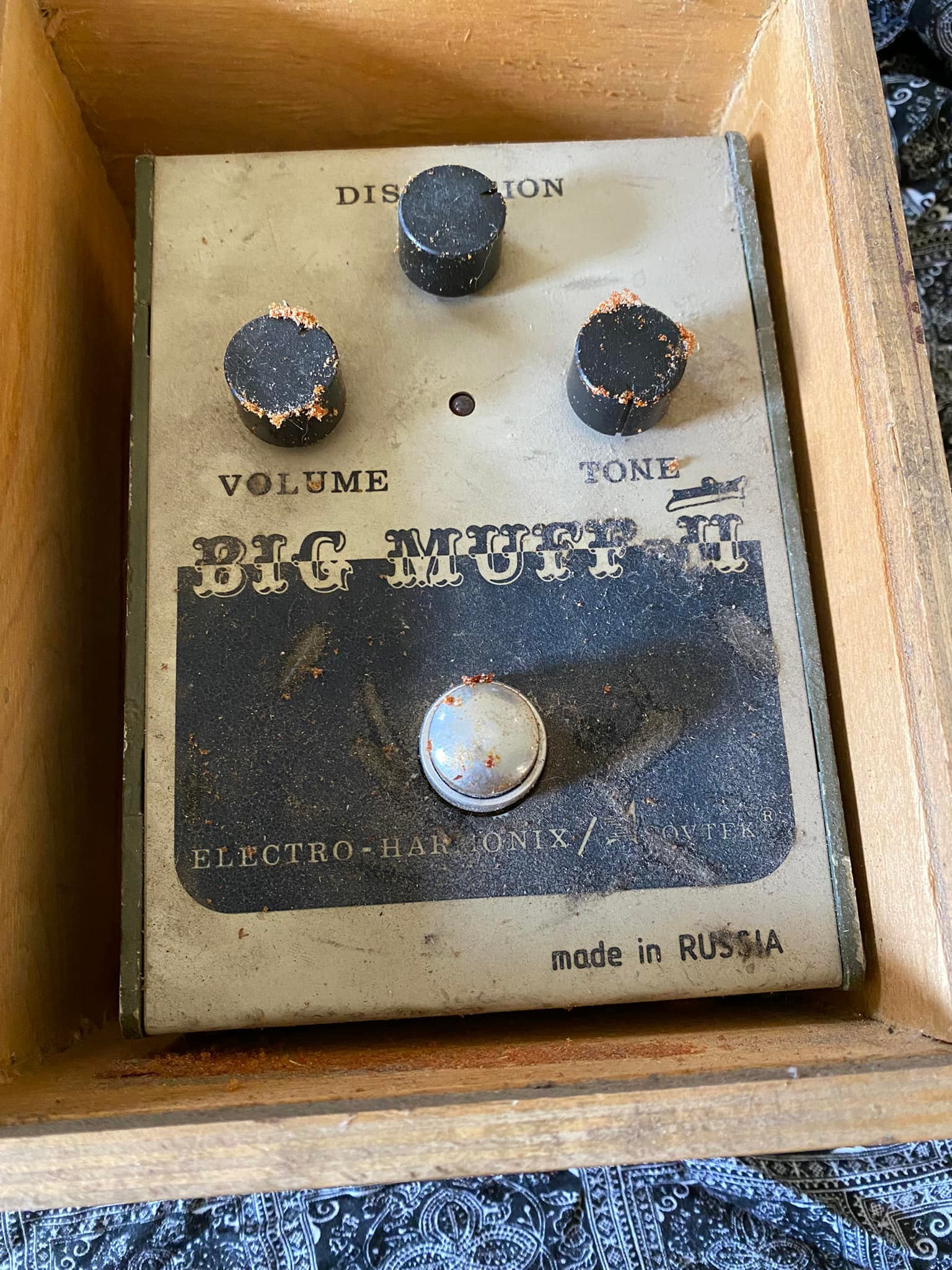 Russian Civil War Big Muff pedal from The Bat Custom Shop