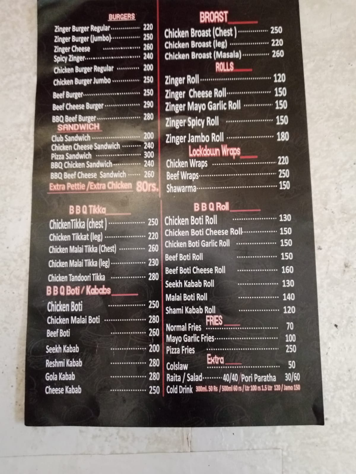 LockDown Fast Food | Karachi