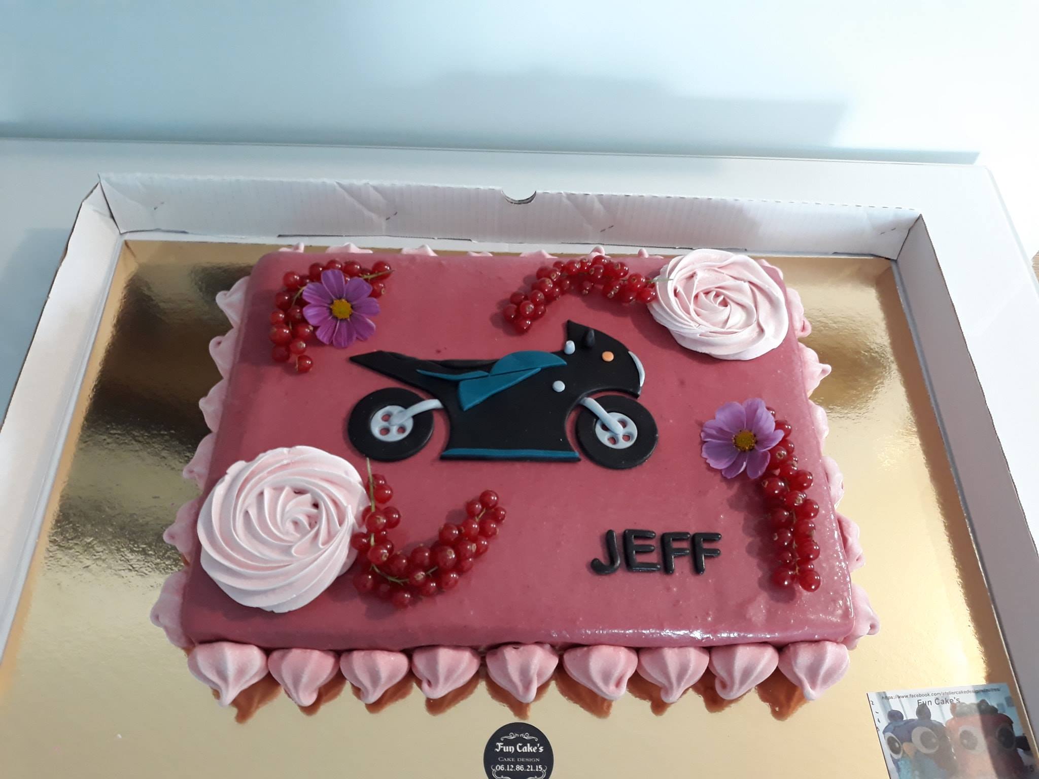 Fun Cake S Bavarois Framboise Joyeux Anniversaire Jeff Facebook