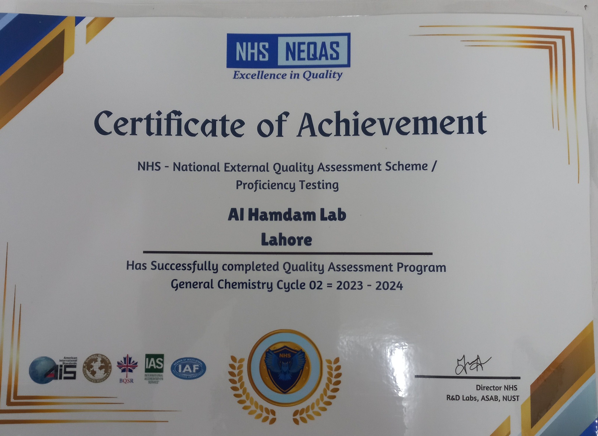 Al-Hamdam Lab | Lahore