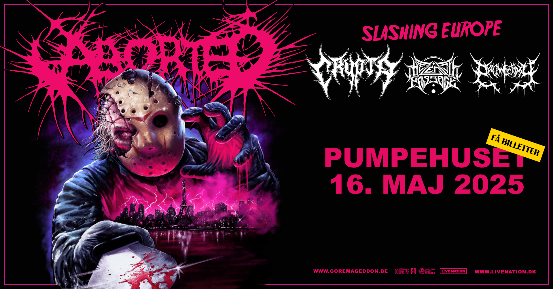 Aborted [Support: Crypta+The Zenith Passage+Organectomy] // Pumpehuset ...