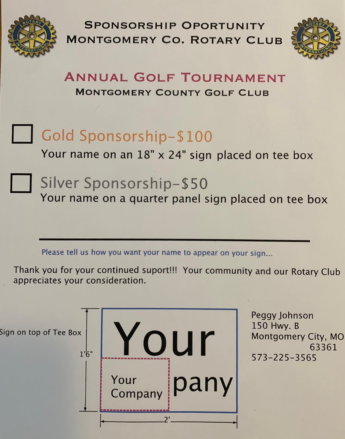 Snappy Graphics - The Montgomery County Rotary Club offers...