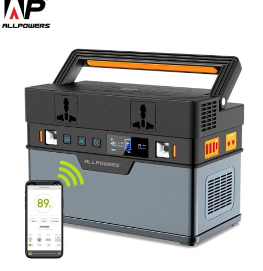 LJ-Data.dk - ALLPOWERS 500W bærbart kraftværk 666Wh generator trådløs ...