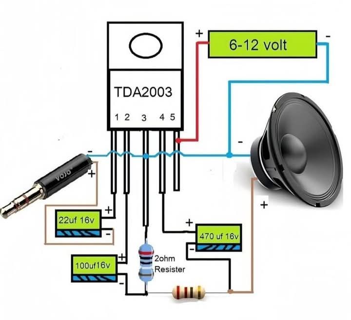 2 Pezzi Di TDA2003 TDA 2003 – Circuito Integrato Amplificatore Audio – Marca ST