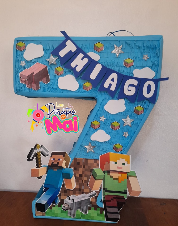 🎮🎮 MINECRAFT 🎮🎮 🎮🎈🎉Piñata númerica... - Las Piñatas De Mai | Facebook