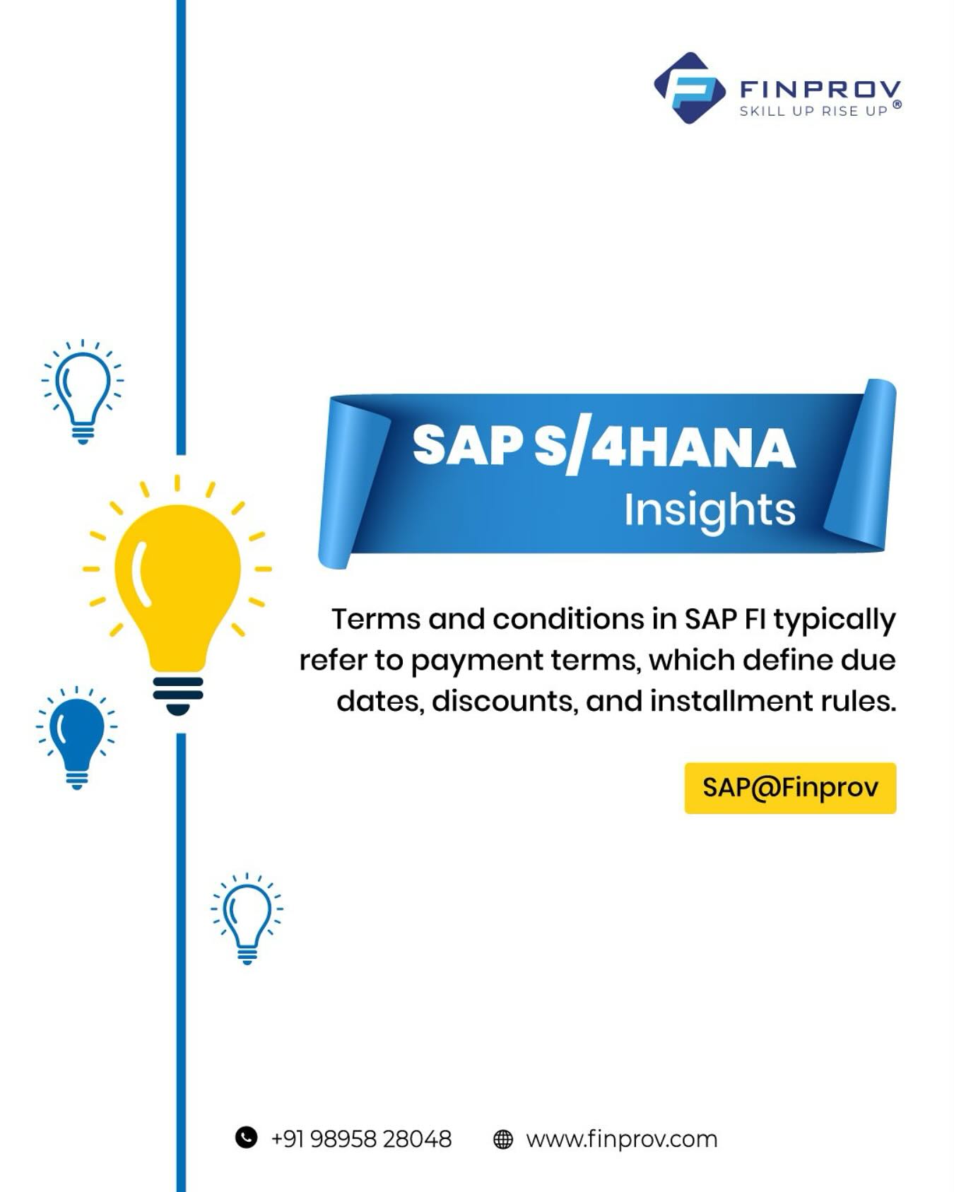 Finprov - Understanding Terms and Conditions in SAP FI In SAP FI ...
