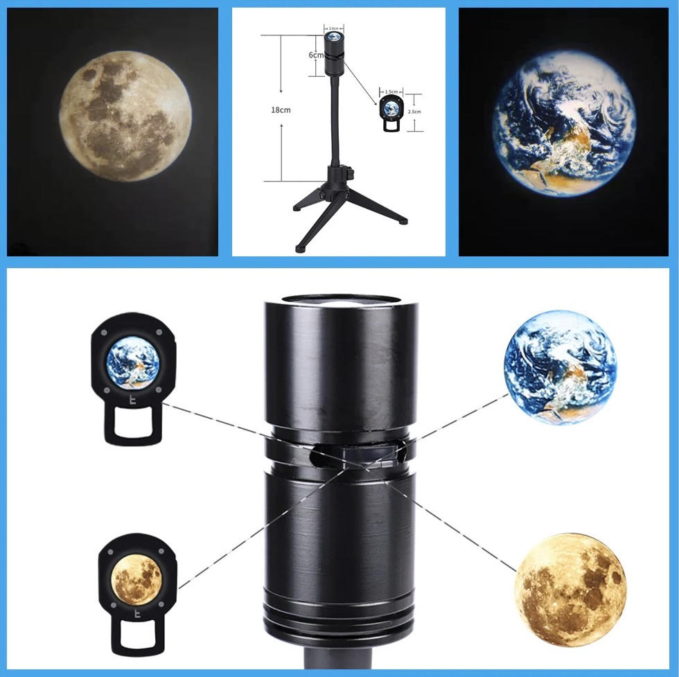 Enlighten LED - Our Earth and Moon Projector is very light... | Facebook