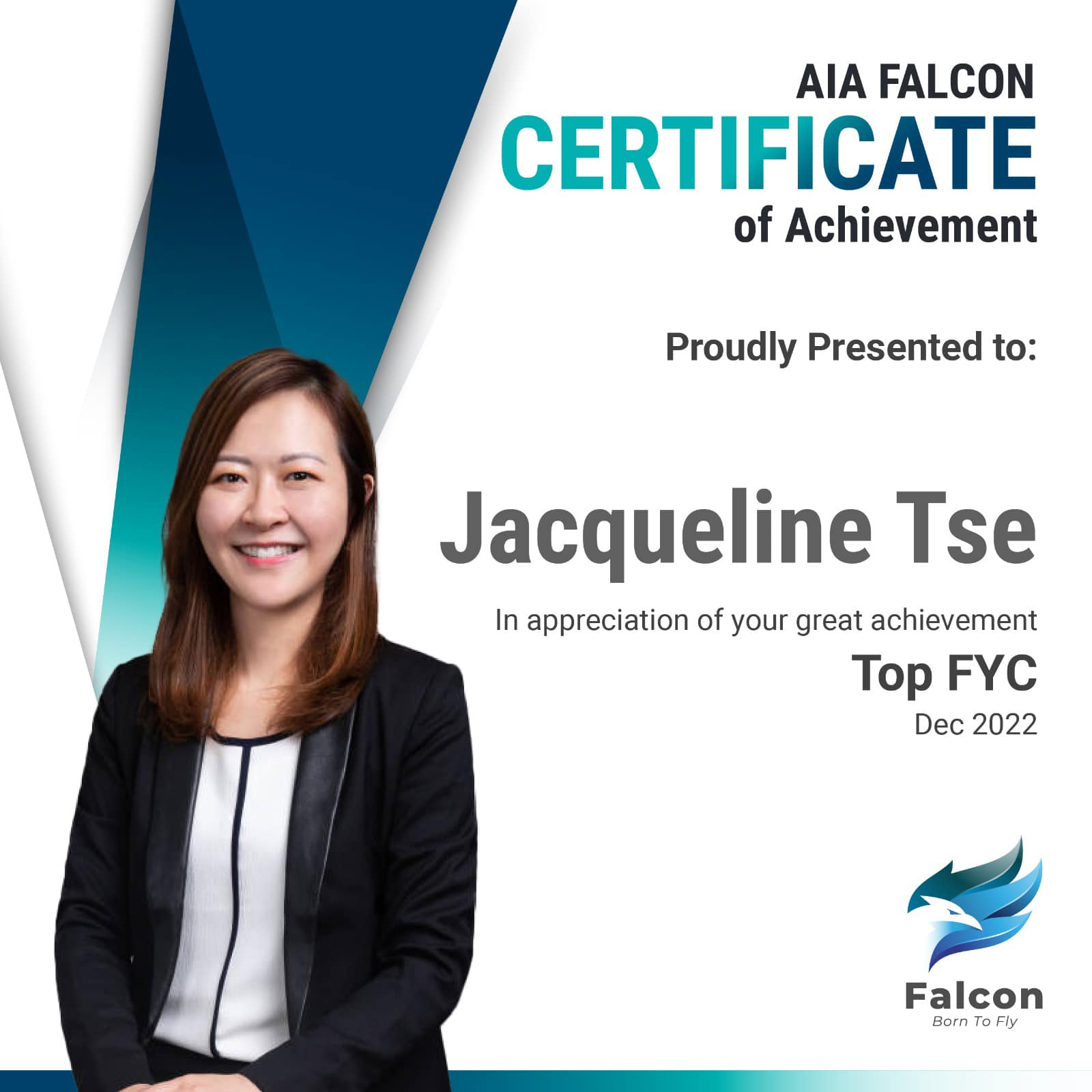 AIA Falcon - 2022 最後兩個月，Jacqueline 走勢非常凌厲， 囊括大部份Top... | Facebook