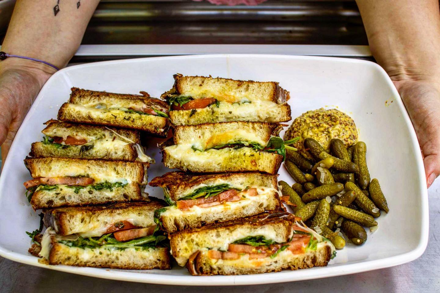 Crispy - The Garden for a crowd! Griddled German sourdough, #Caseus ...