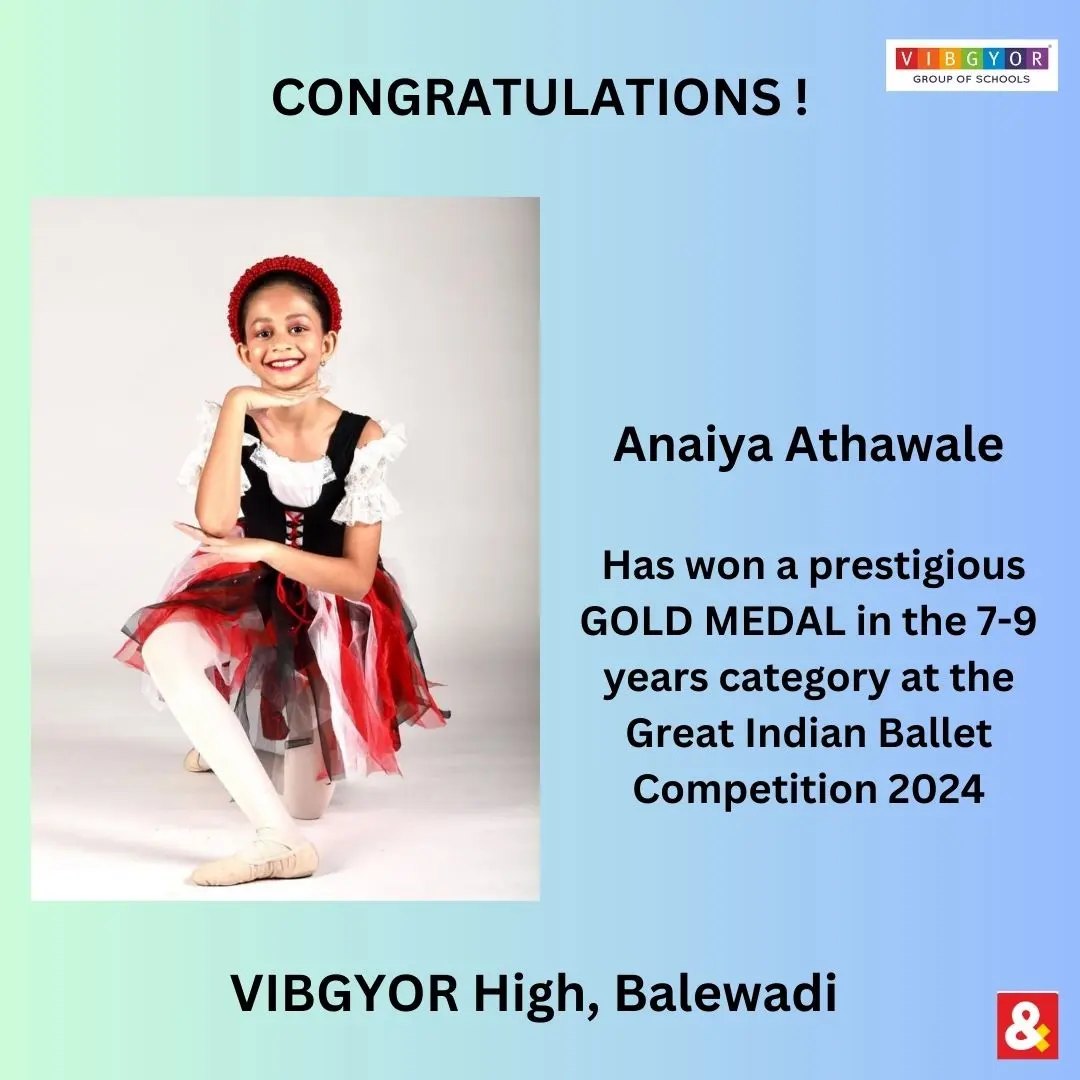 VIBGYOR - MEET OUR SHINING STAR!👏👏 We are thrilled to announce that ...
