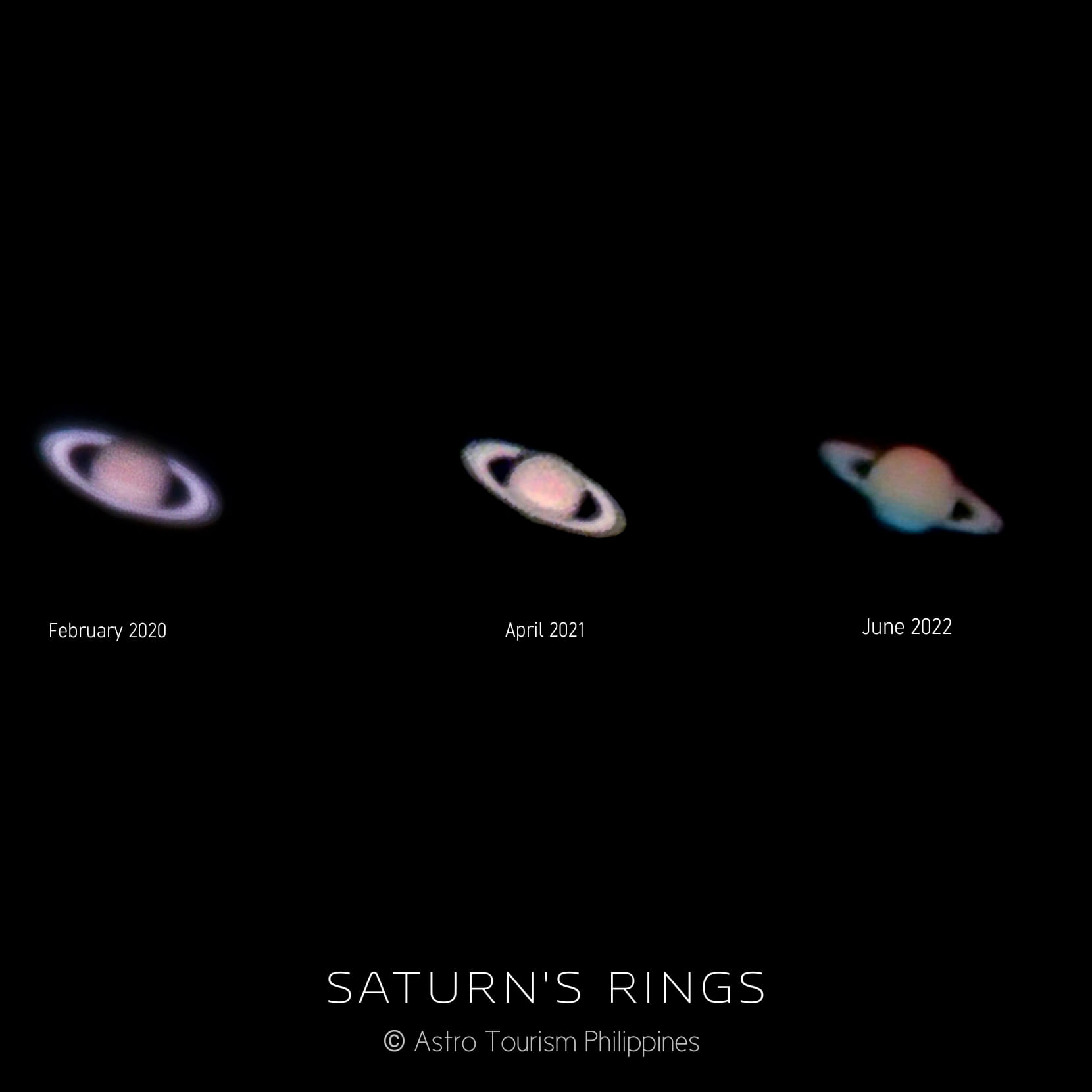 Saturn's changing rings over six years
