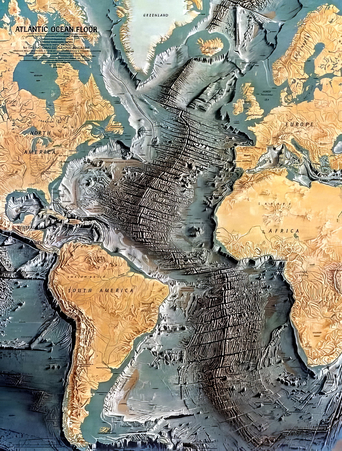 Southern - This map of the Mid-Atlantic Ridge was produced by National ...