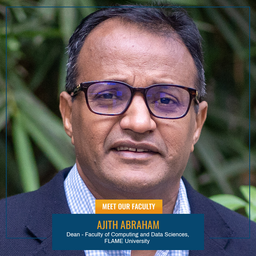 Meet our faculty: Prof. Ajith Abraham,... - FLAME University | Facebook