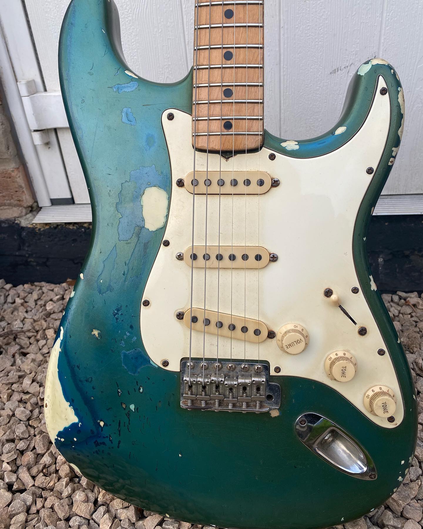 How cool is this? Another all original big headstock Strat with