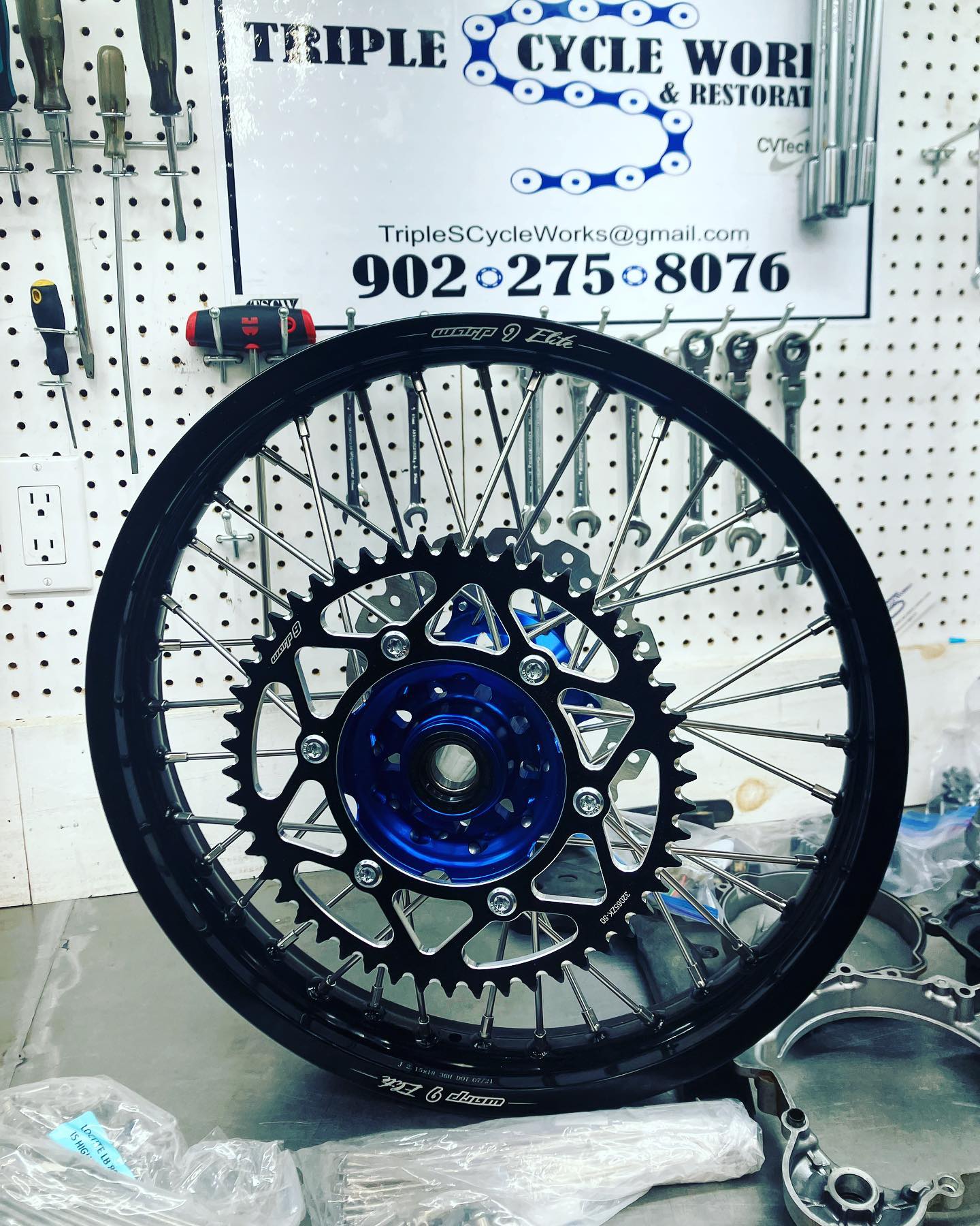 Warp 9 rims are a work of 🖼 comes... - Triple S Cycle Works