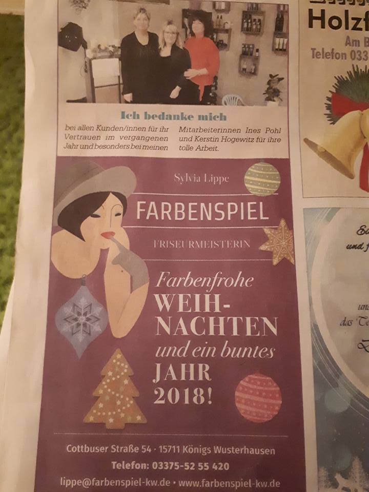 Farbenspiel Friseurmeisterin Sylvia Lippe Konigs Wusterhausen