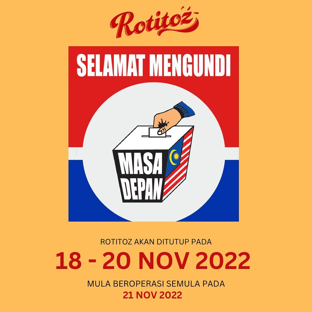Rotitoz Kitchen - Selamat Mengundi kami ucapakan pada... | Facebook