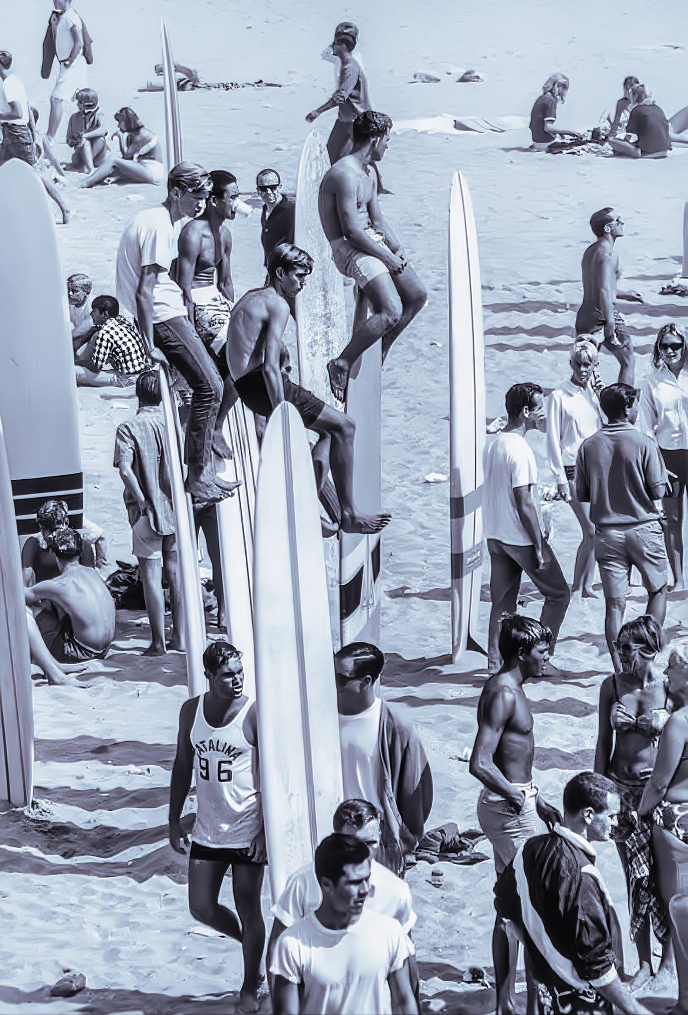 Surf contest at San Onofre in 1963
