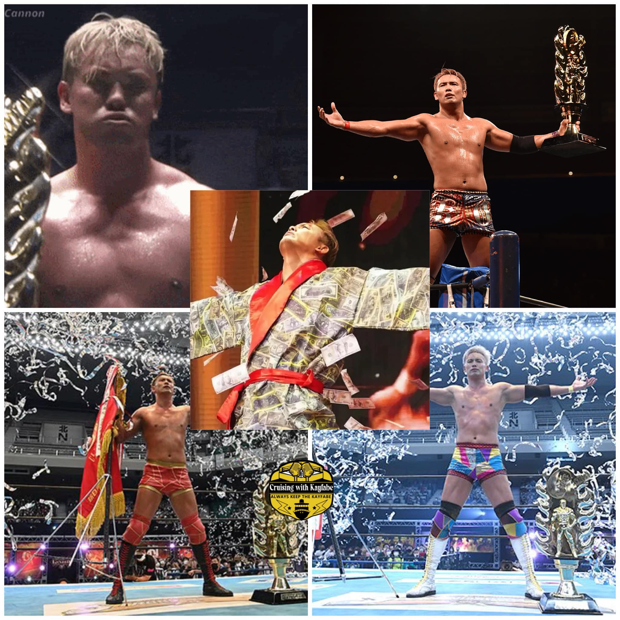 Okada is holding the International Championship for his dear life