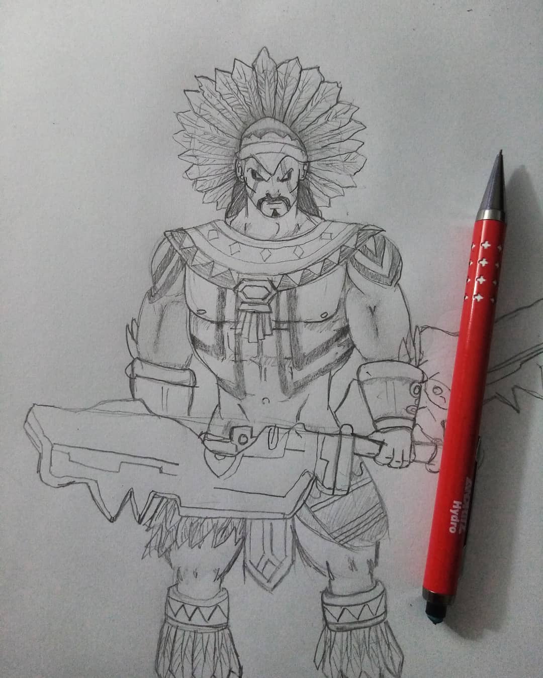 Librarte - Rey inka 👑🖋️ . . . #drawing #inca #king...