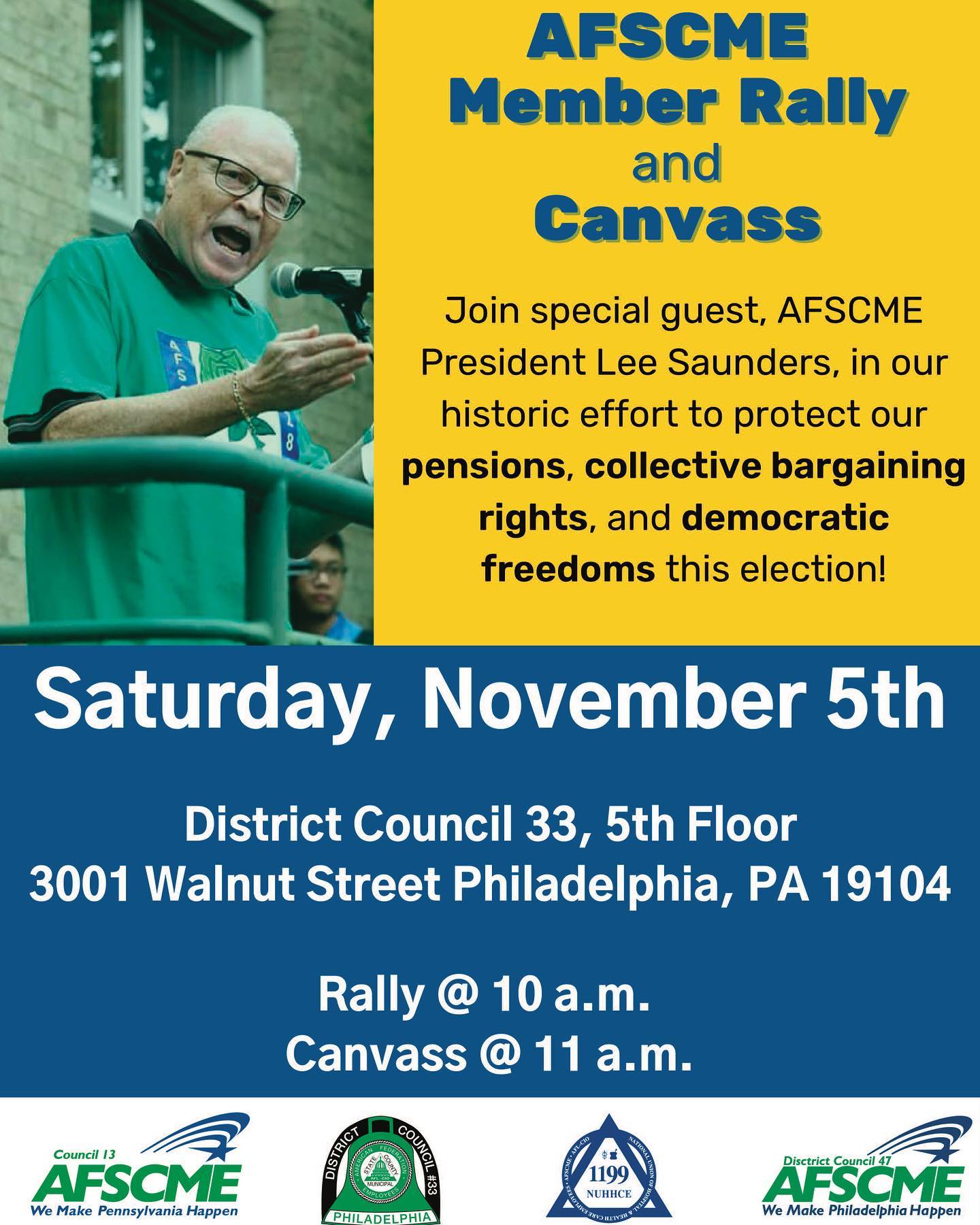 AFSCME DISTRICT COUNCIL 33 - Join AFSCME President Lee Saunders, in our ...