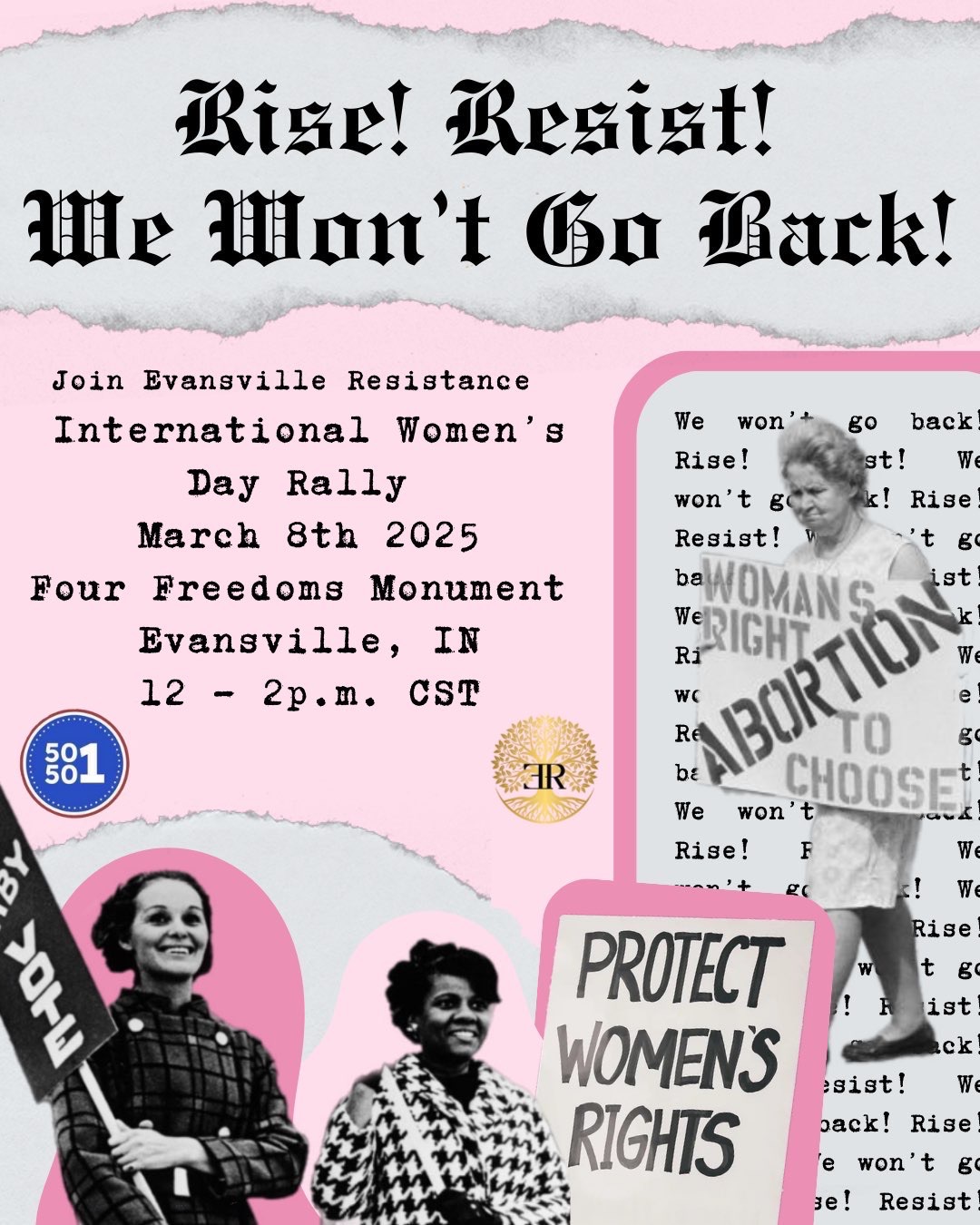 Rise & Resist: We Won't Go Back Rally