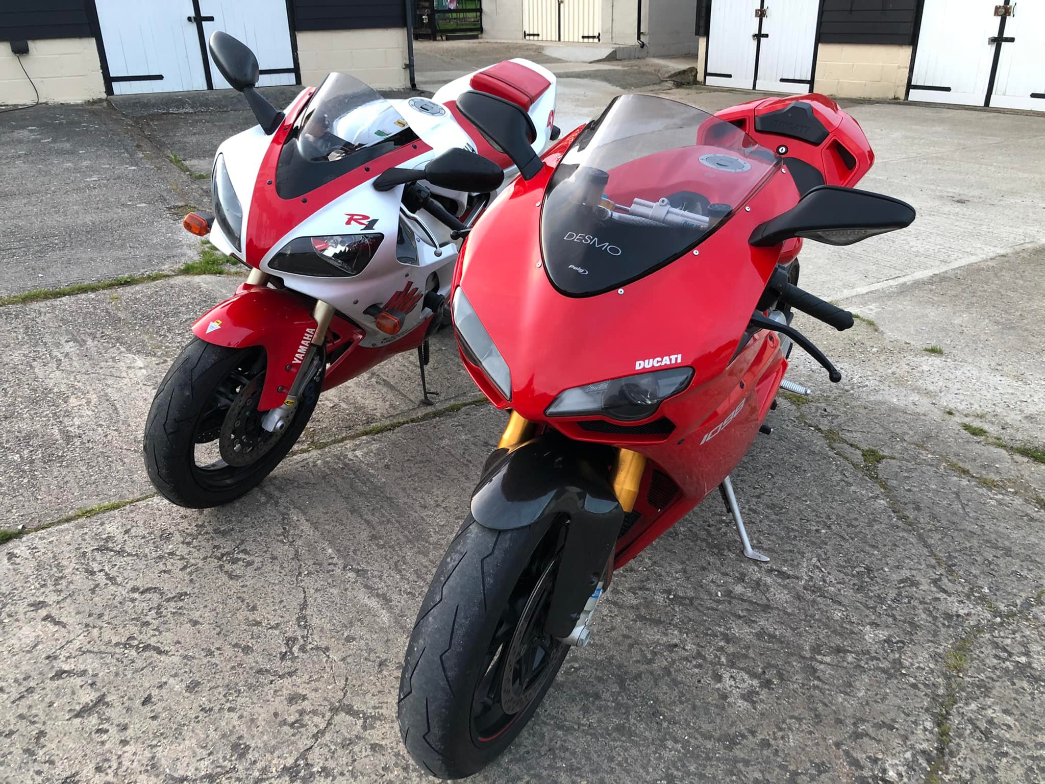 Owner of 08 1098r and 88 rc30 sportsbikes