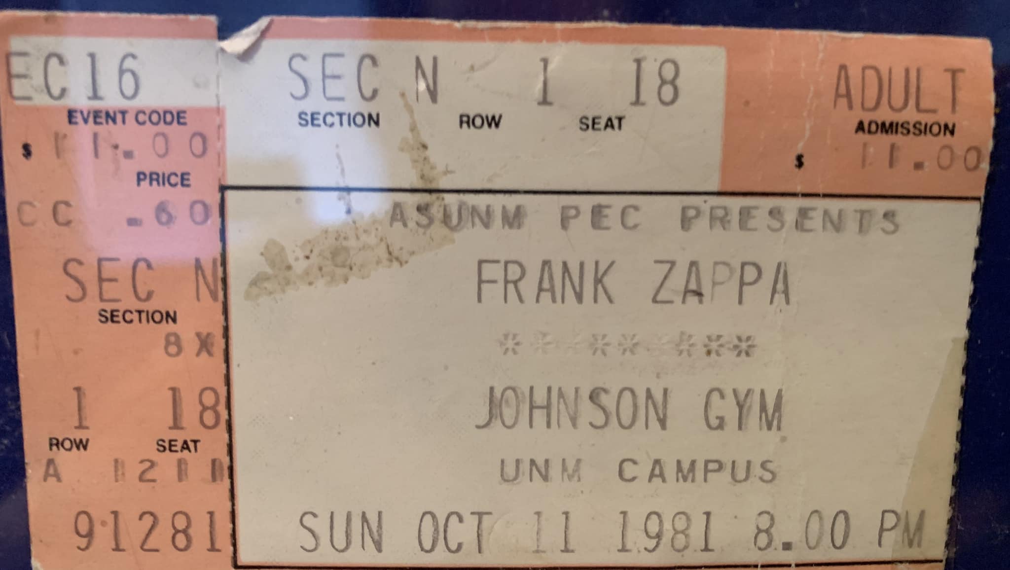 Who was at the show on this date in 1981?￼
