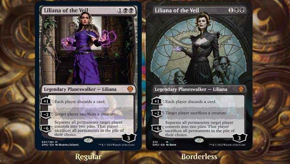 Just revealed: Foil borderless Liliana Vess MTG promo card for