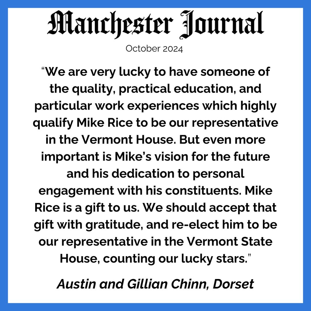 Rep. Mike Rice | Dorset VT