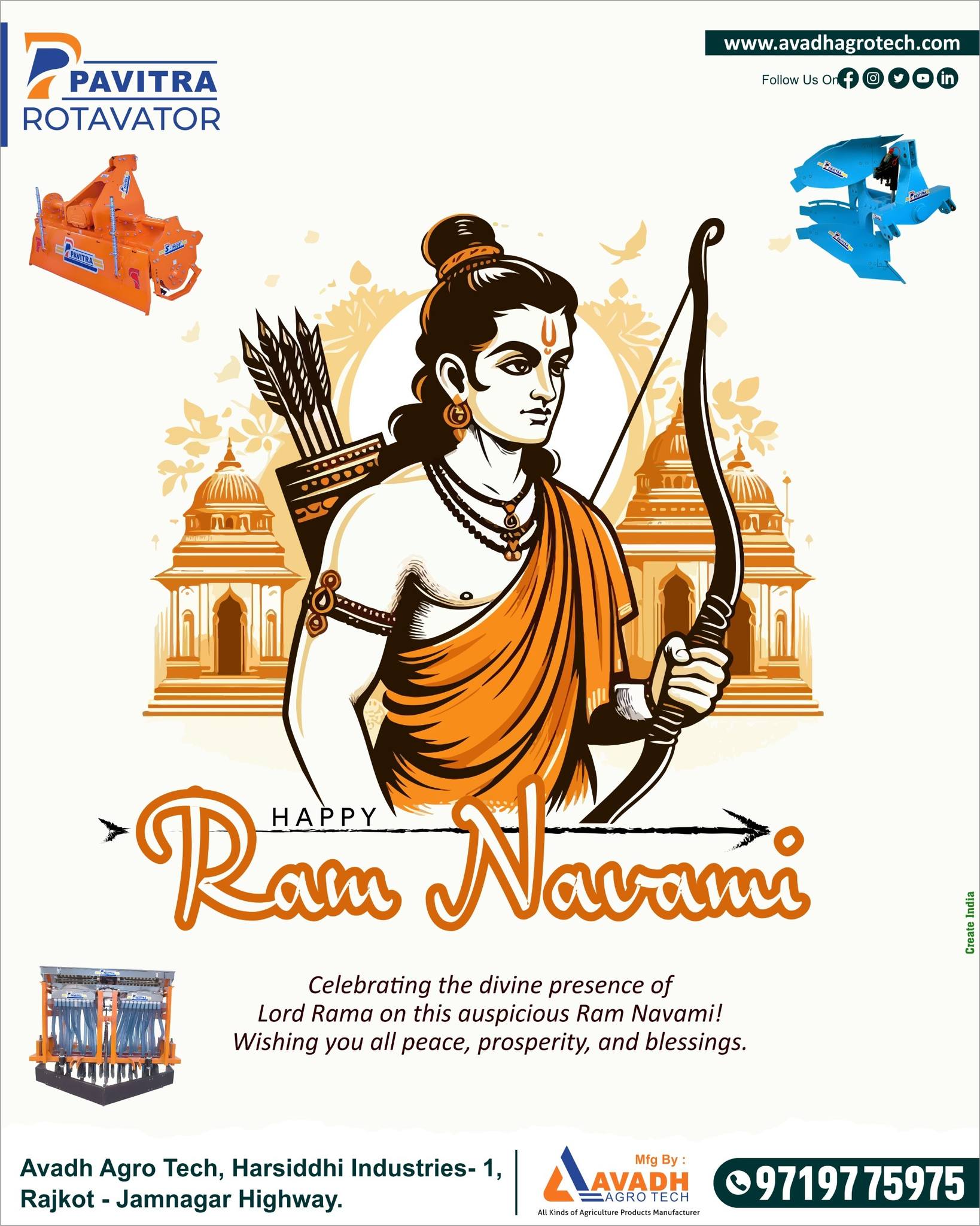 Avadh - 🚜 Shree Ram Navami Wishes from Avadh Agrotech 🙏 This Ram Navami ...