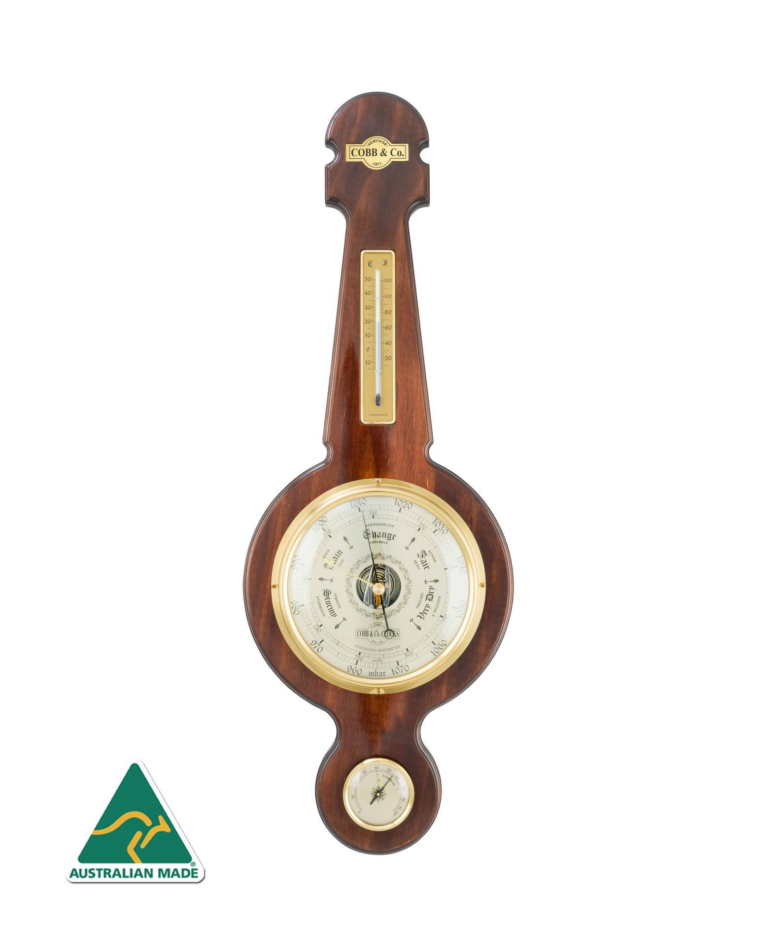 Clock eStore - Banjo barometer - Cobb & Co. Proudly Australian Made ...