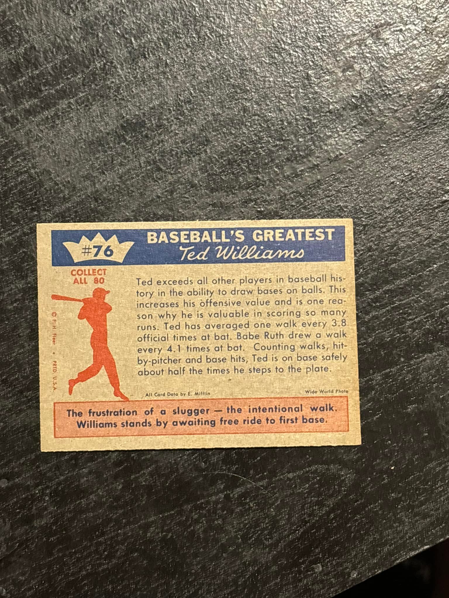 1959 Fleer Ted Williams. Nice piece that came in