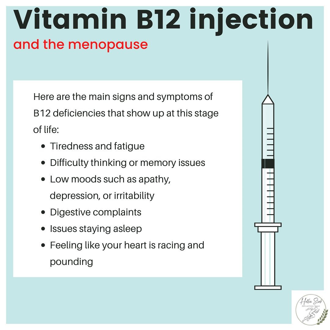 Do vitamin B12 injections relieve perimenopause symptoms?