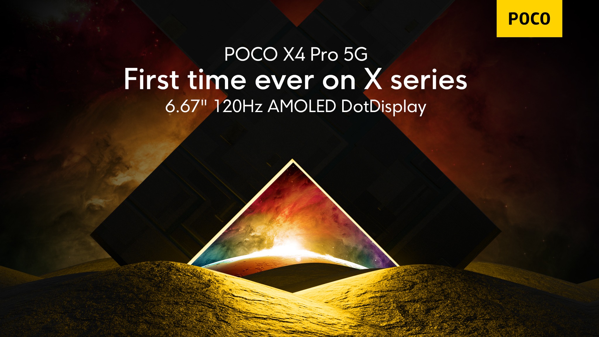 POCO - #POCOX4pro 5G is made to stand out. #AMOLED display with120Hz ...