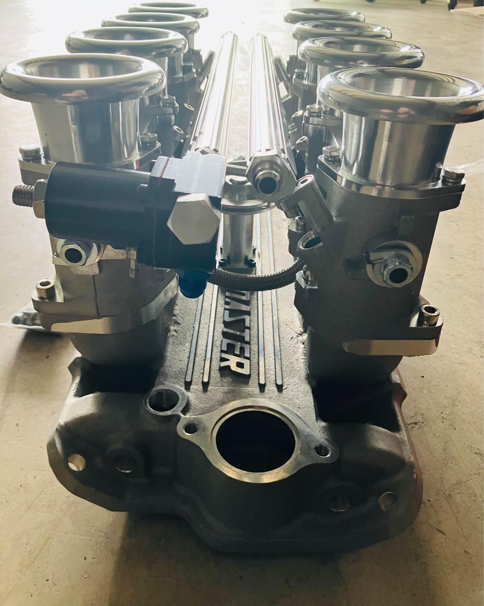 Chevy SBC 350 Downdraft EFI Stack Intake Manifold System Complete ...