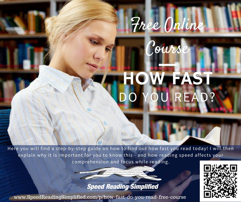 #FREE #COURSE -How fast do you... - Speed Reading Simplified
