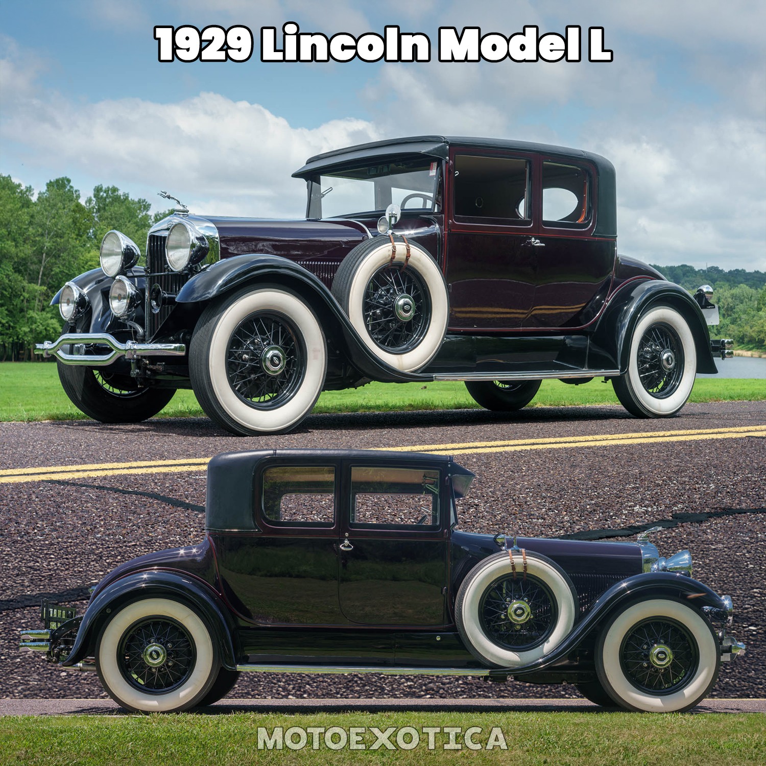 MotoExotica - 1929 Lincoln Model L • Older restored example • 385 CID ...