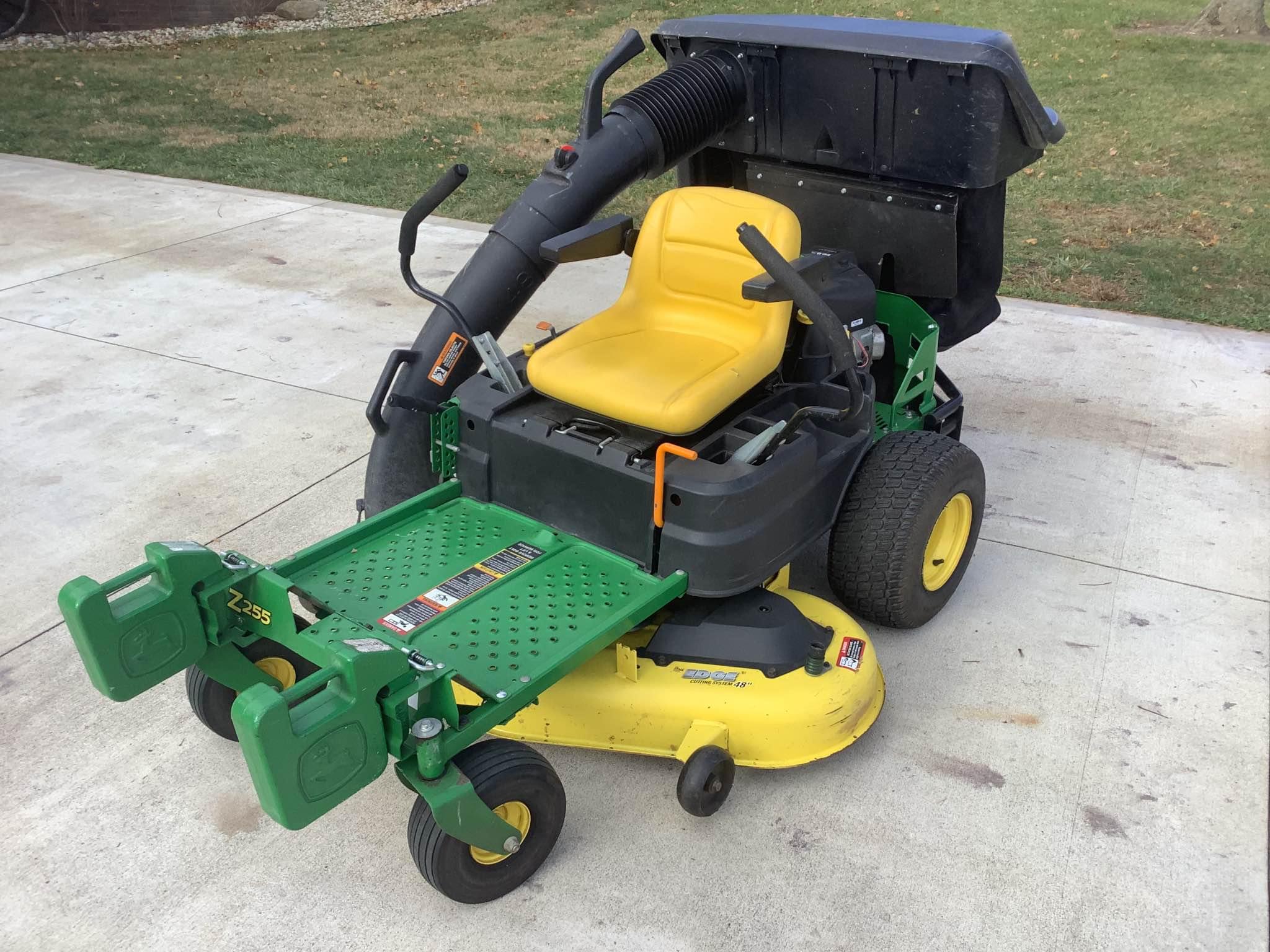 48” John Deere Z255 zero turn mower with bagger. - Lawn Mowers - Warsaw ...