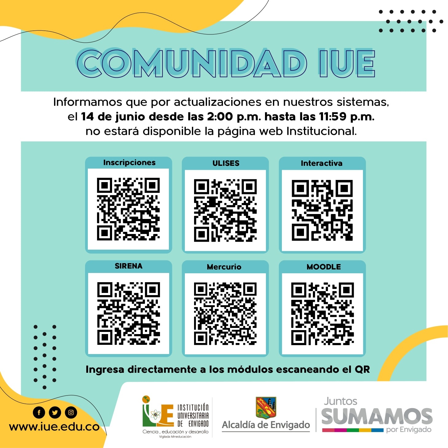 IUE - #ComunidadIUE Si necesitas ingresar a alguno de... | Facebook