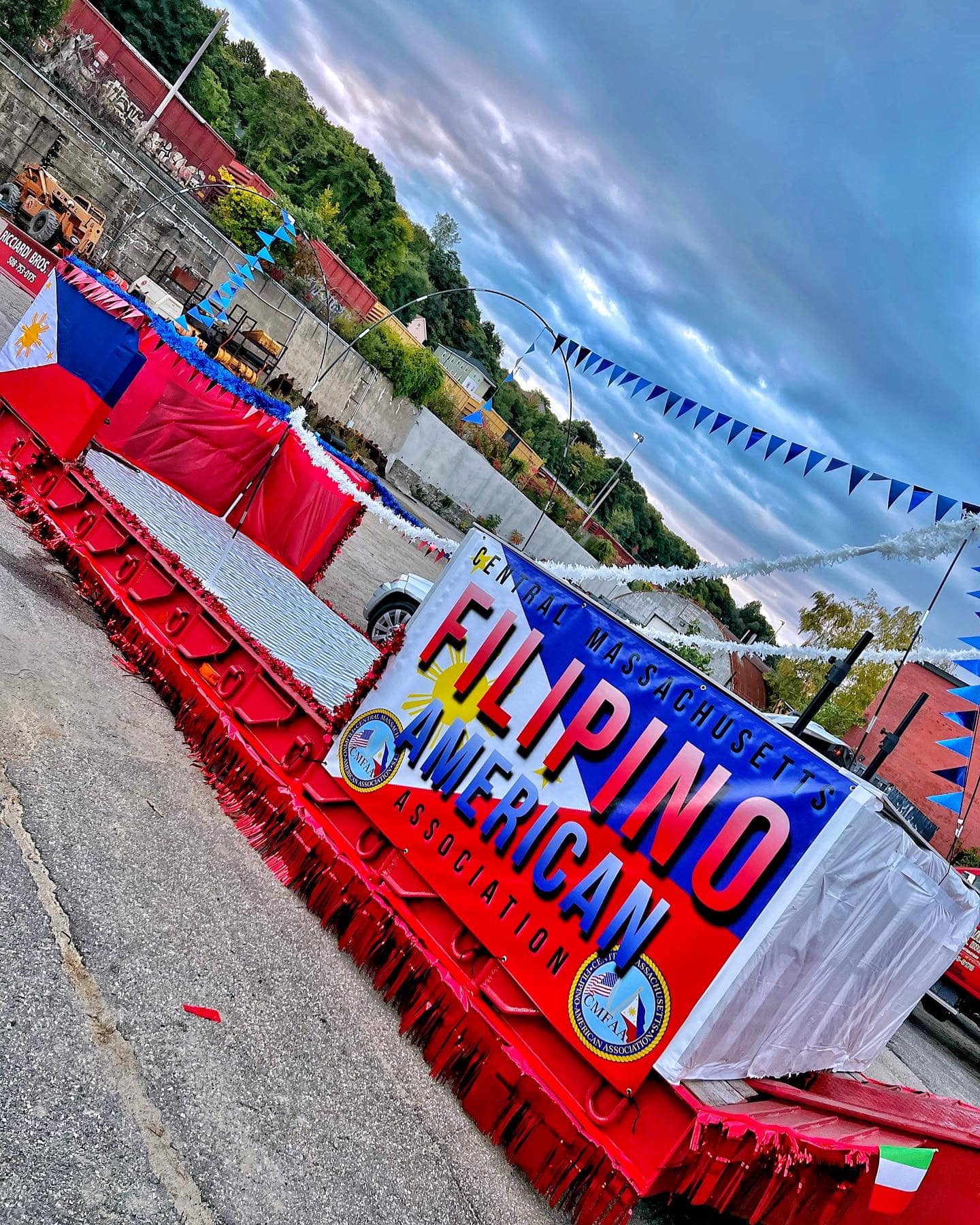 A labor of love building this float!!💙💛 ️ One more day left to finish ...