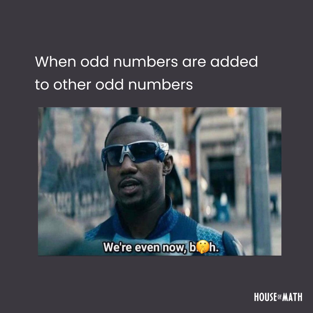 House of Math - Turning all odds into even 🥴 #theboys...