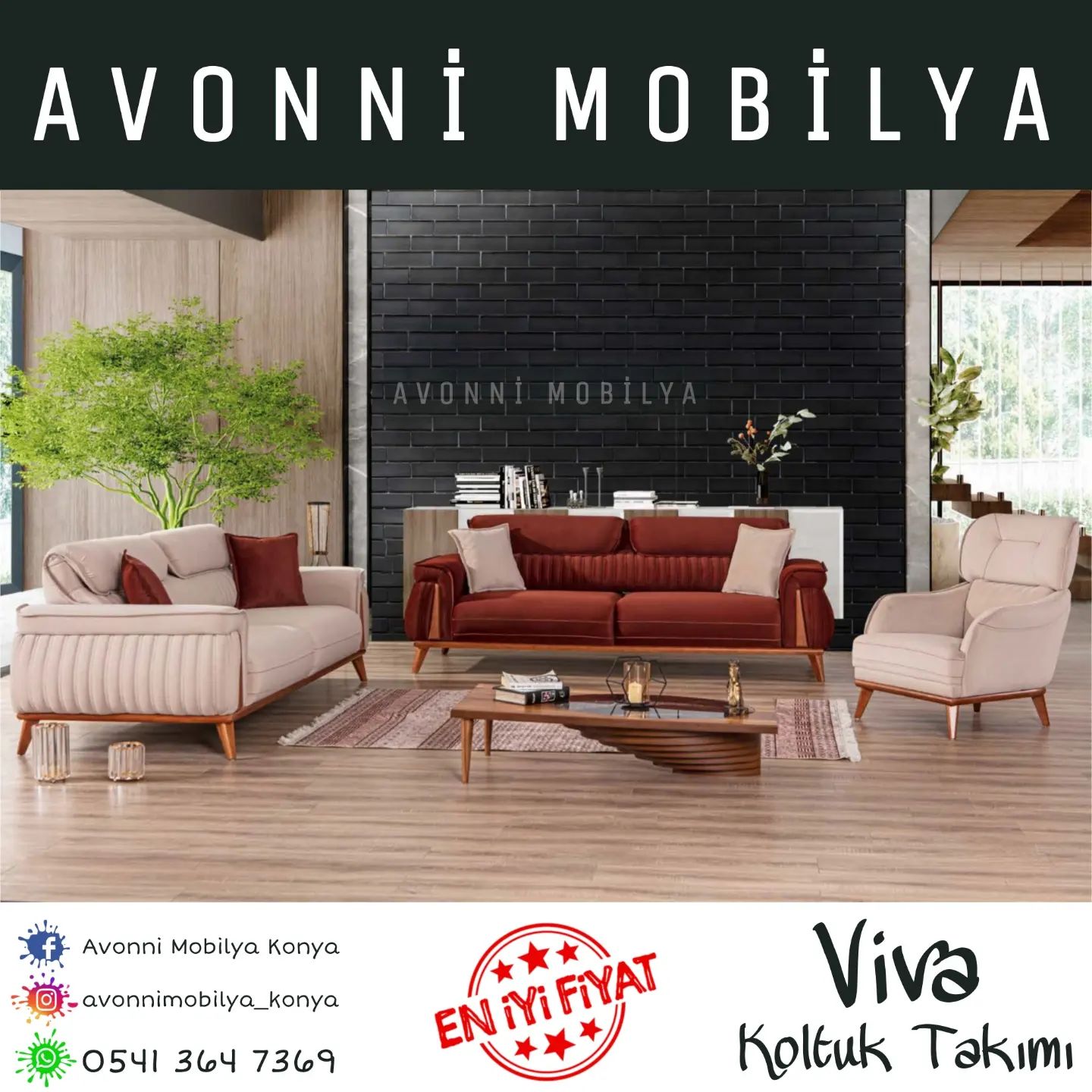🛋️Viva Koltuk Takımı En Uygun Fiyat... - Avonni Mobilya Konya | Facebook