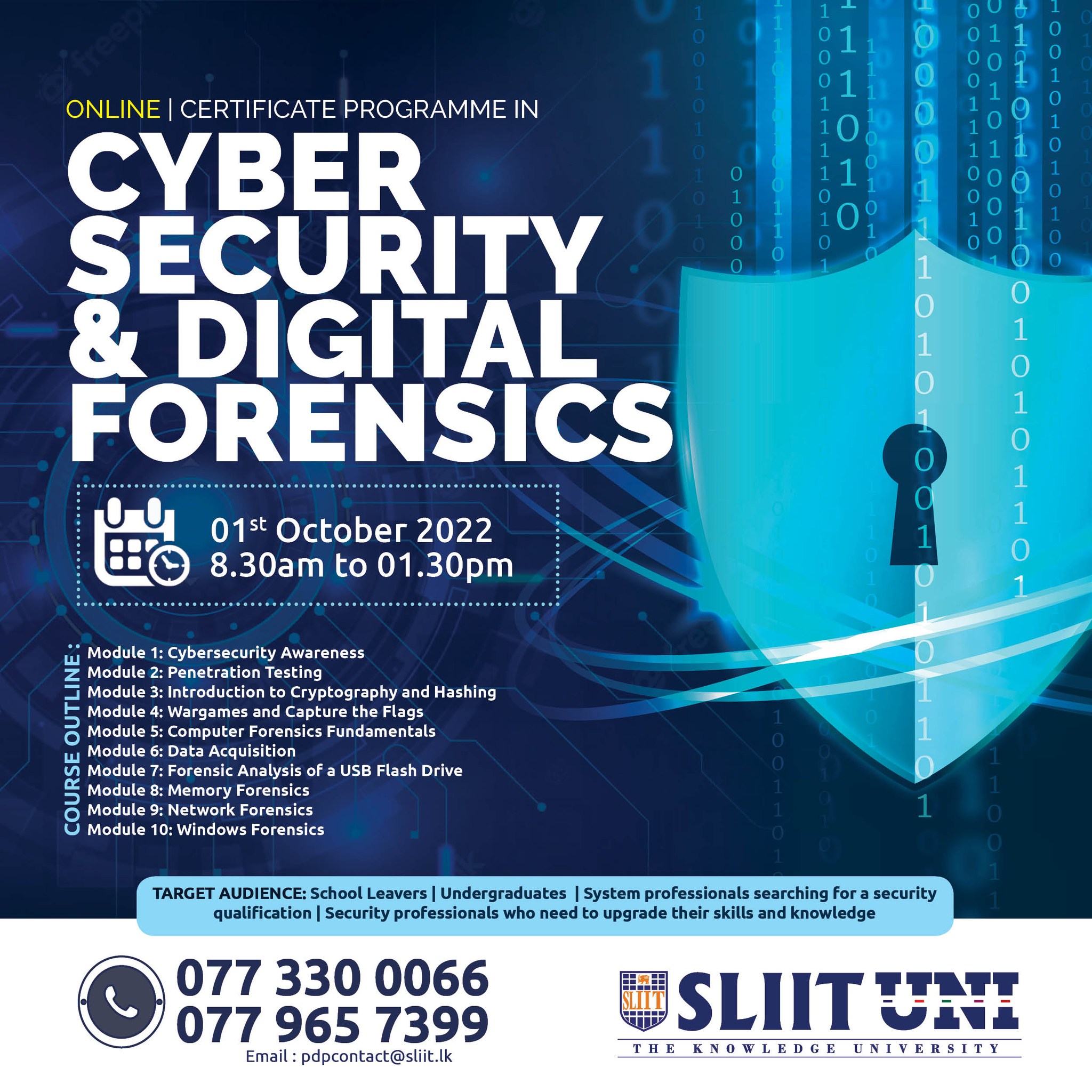 SLIIT - This Practical Cyber Security and Digital Forensics Program ...